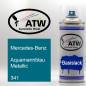 Preview: Mercedes-Benz, Aquamarinblau Metallic, 341: 400ml Sprühdose, von ATW Autoteile West.